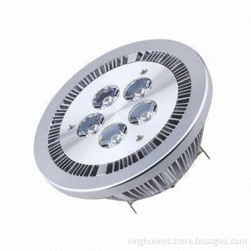 6W AR111 G53 Base LED Spotlight with 12V DC, High Brightness, Original 45mil Bridgelux